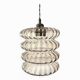 Vintage glass diabolo-style pendant light