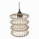 Vintage glass diabolo-style pendant light