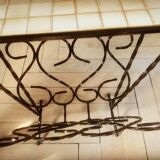 Wrought iron magazine rack