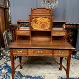 Bureau ancien français de style Art Nouveau.