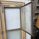 Old fir window with frame (one opening pane)