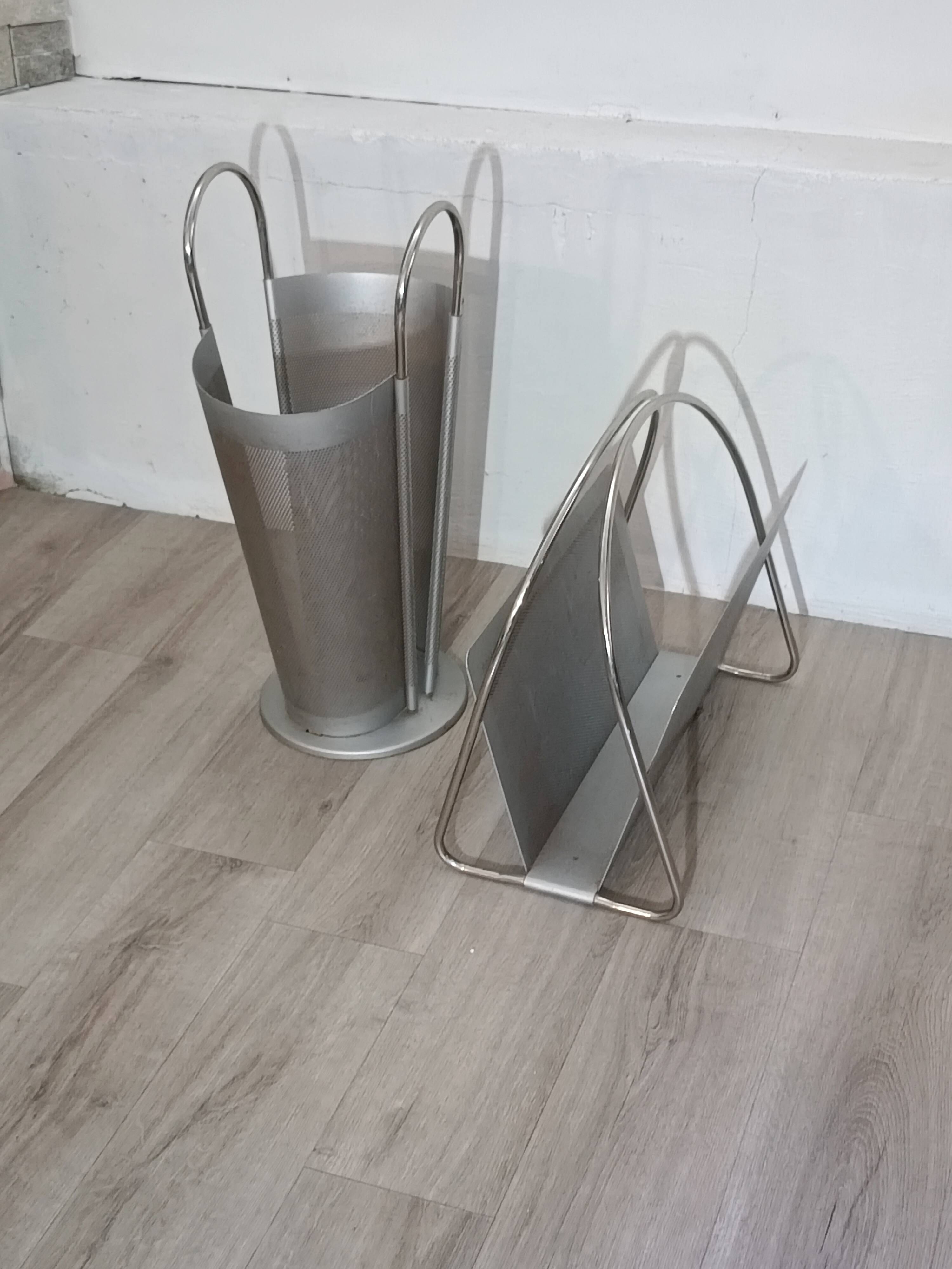 Magazine Rack and Umbrella Stand Mascagni 1970s