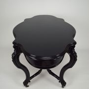 Napoleon III violin table in blackened wood, France, circa 1870