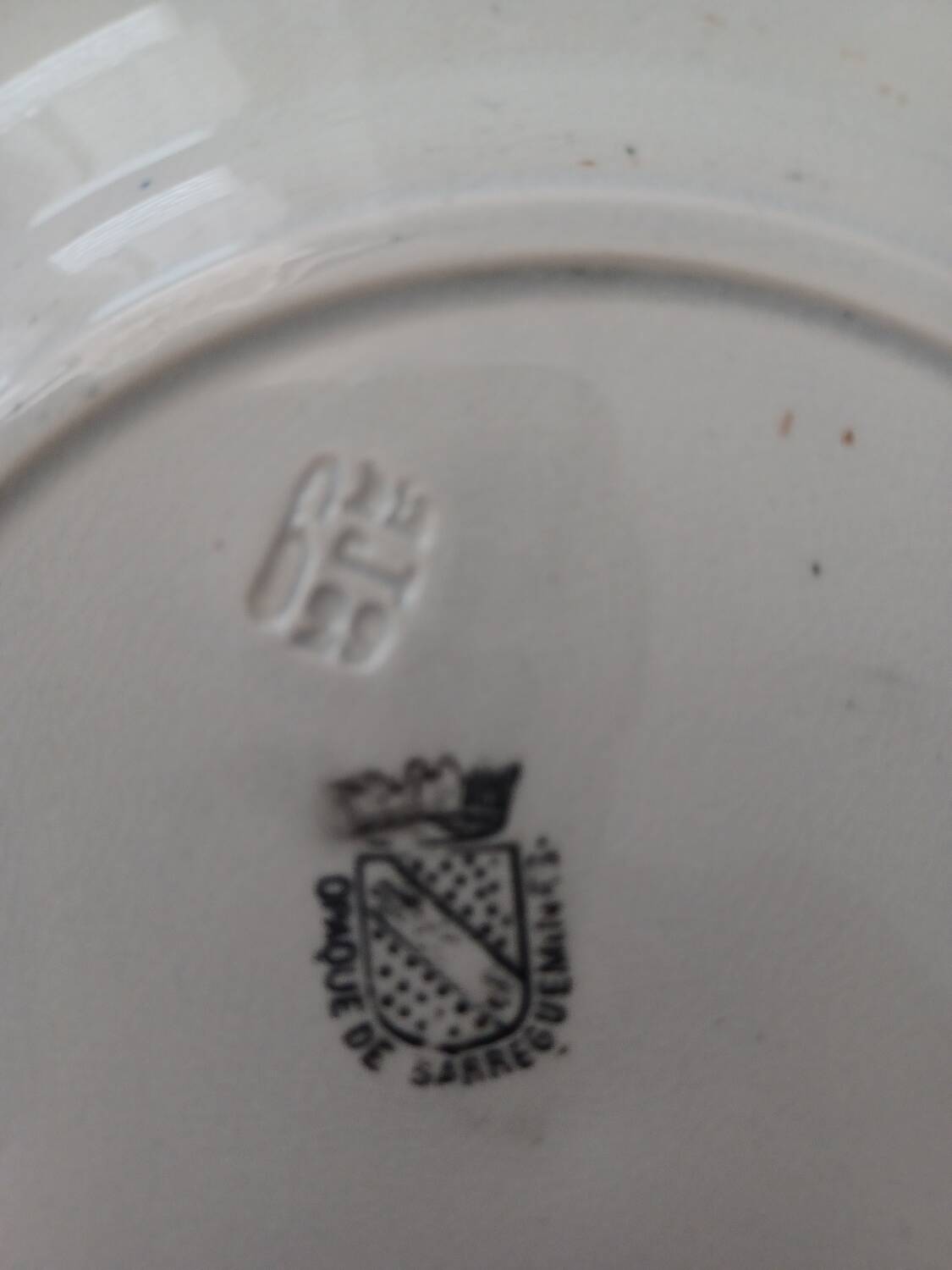 5 assiettes à dessert "vie de Jeanne d'arc" Sarreguemines