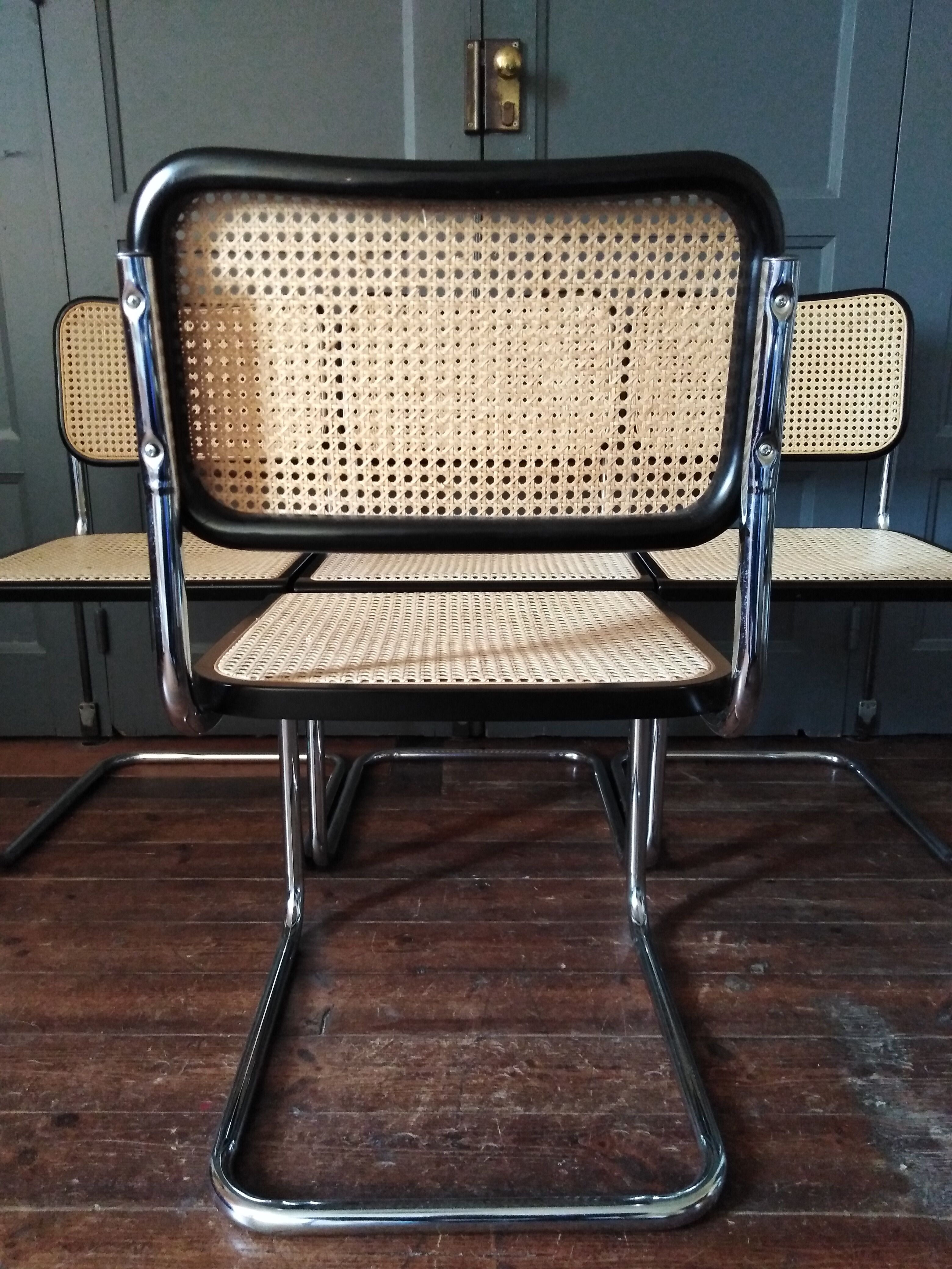 4 chairs Marcel Breuer B32 Cesca 1970