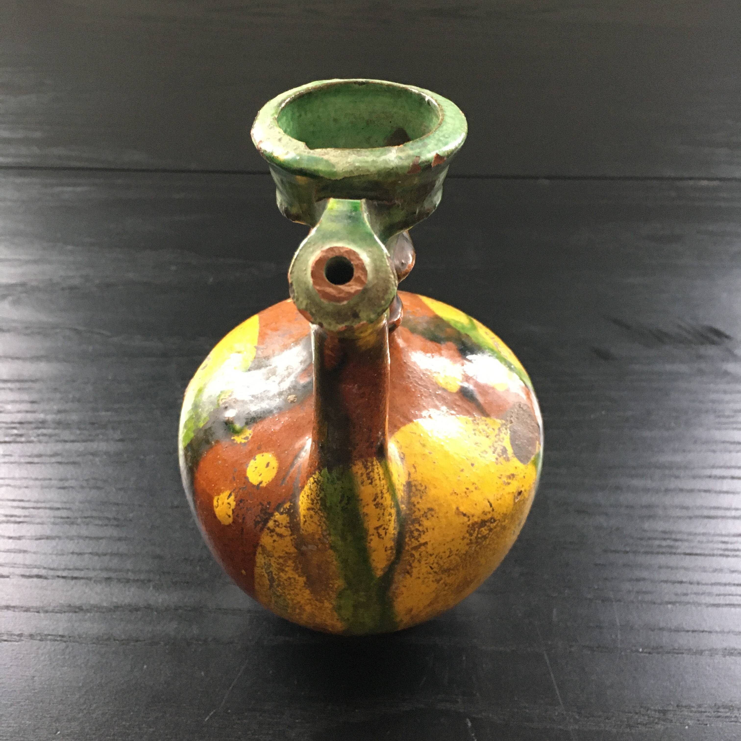 Multicolored ethnic jug