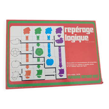 Jeu éducatif vintage Repérage Logique Fernand Nathan Complet Années 70