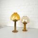 Pair of brass candle holders by Hans-Agne Jakobsson L102/32, Sweden, 1970.