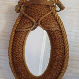 Miroir vinte collier de cheval en cordes