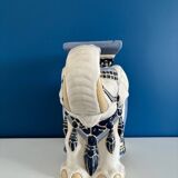 Ceramic elephant plant holder stool