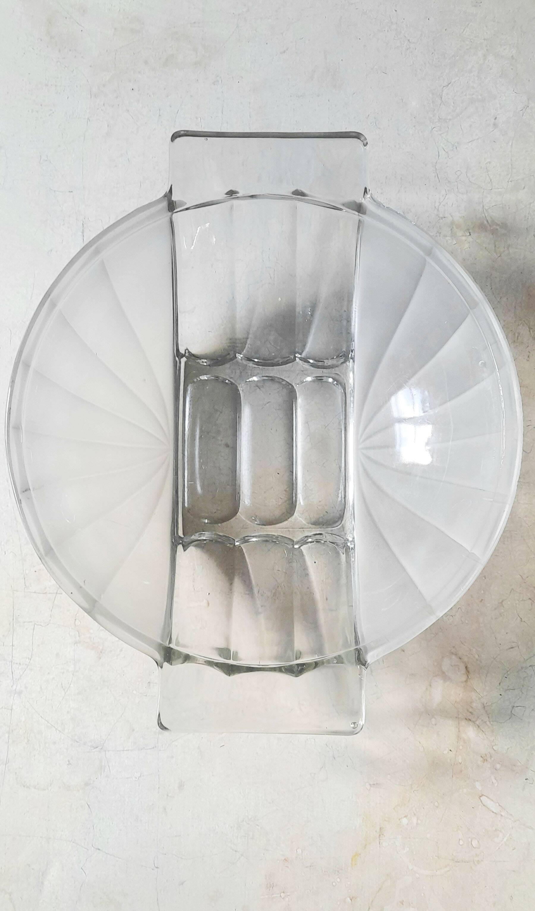 Art Deco glass fruit bowl