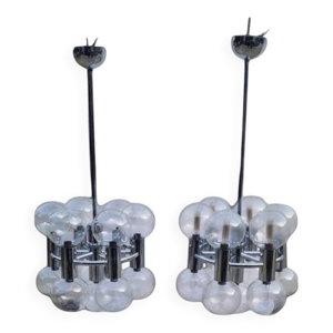 Paire de  lustre spoutnik