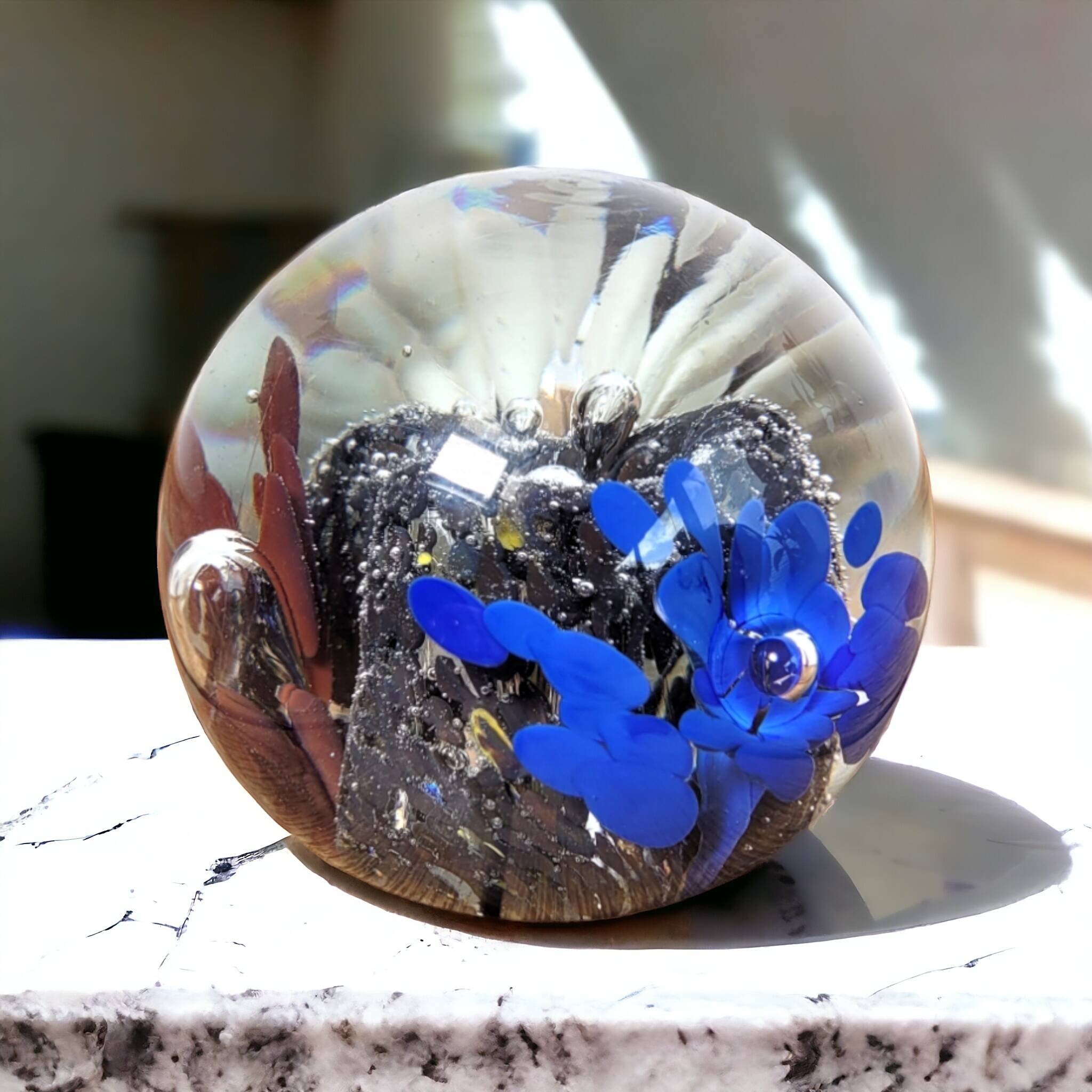 Sulphide glassware paperweight from St Just 1996