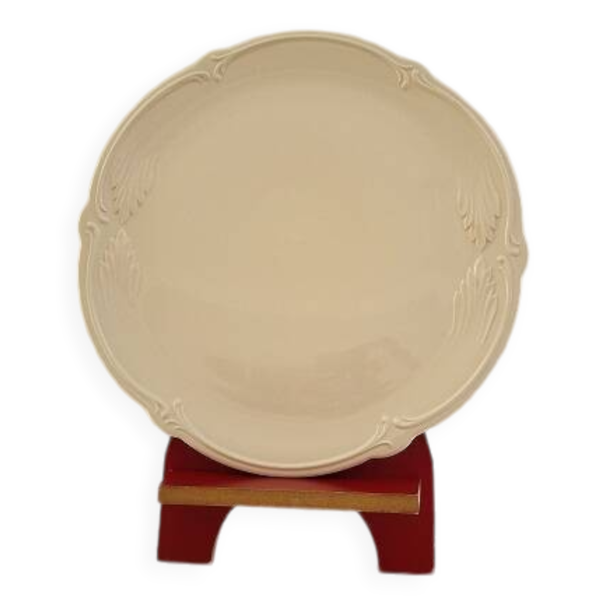 Gien earthenware pie dish from the "Rocaille" collection