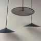 Suspensions in blue enamelled sheets