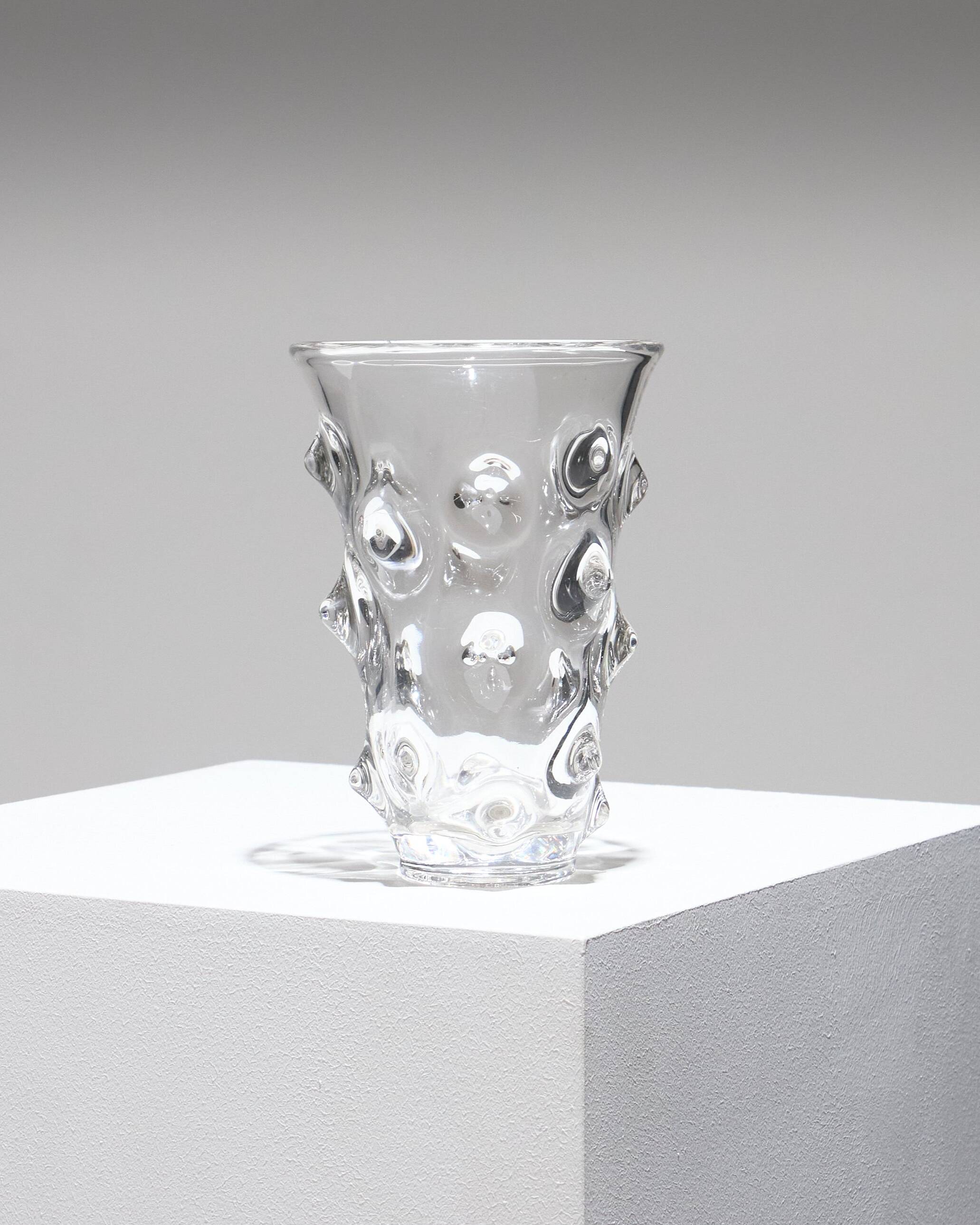 Textured Glass Vase, 1970s