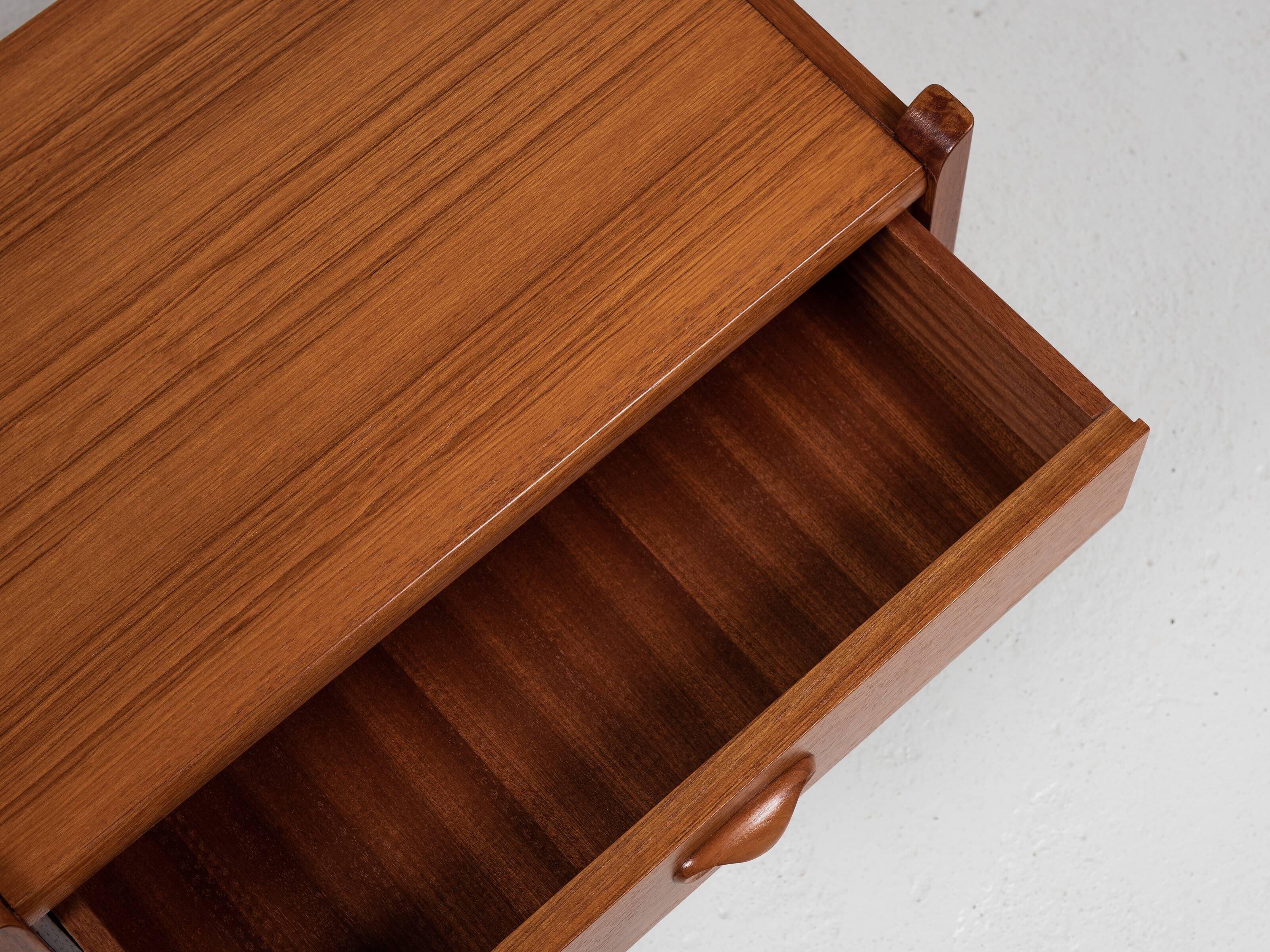 Midcentury Danish pair of night stands in teak 1960s