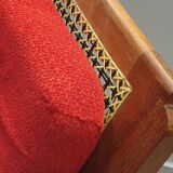Mahogany cane armchair from the 60s