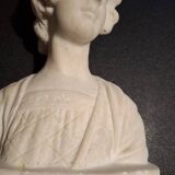 Female bust in stone