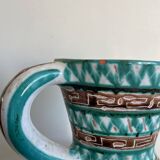 Ceramic pitcher signed Robert Picault – Scarified decoration – Vintage