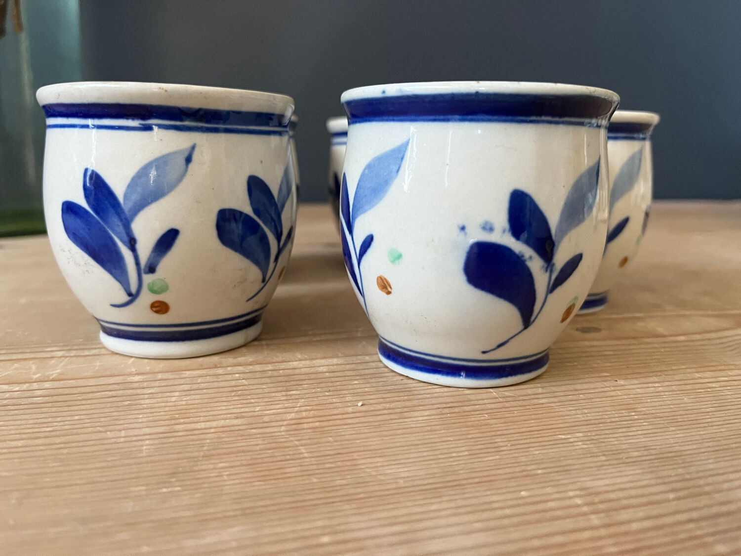 Foliage Pattern Ceramic Pots