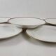 6 white porcelain dinner plates