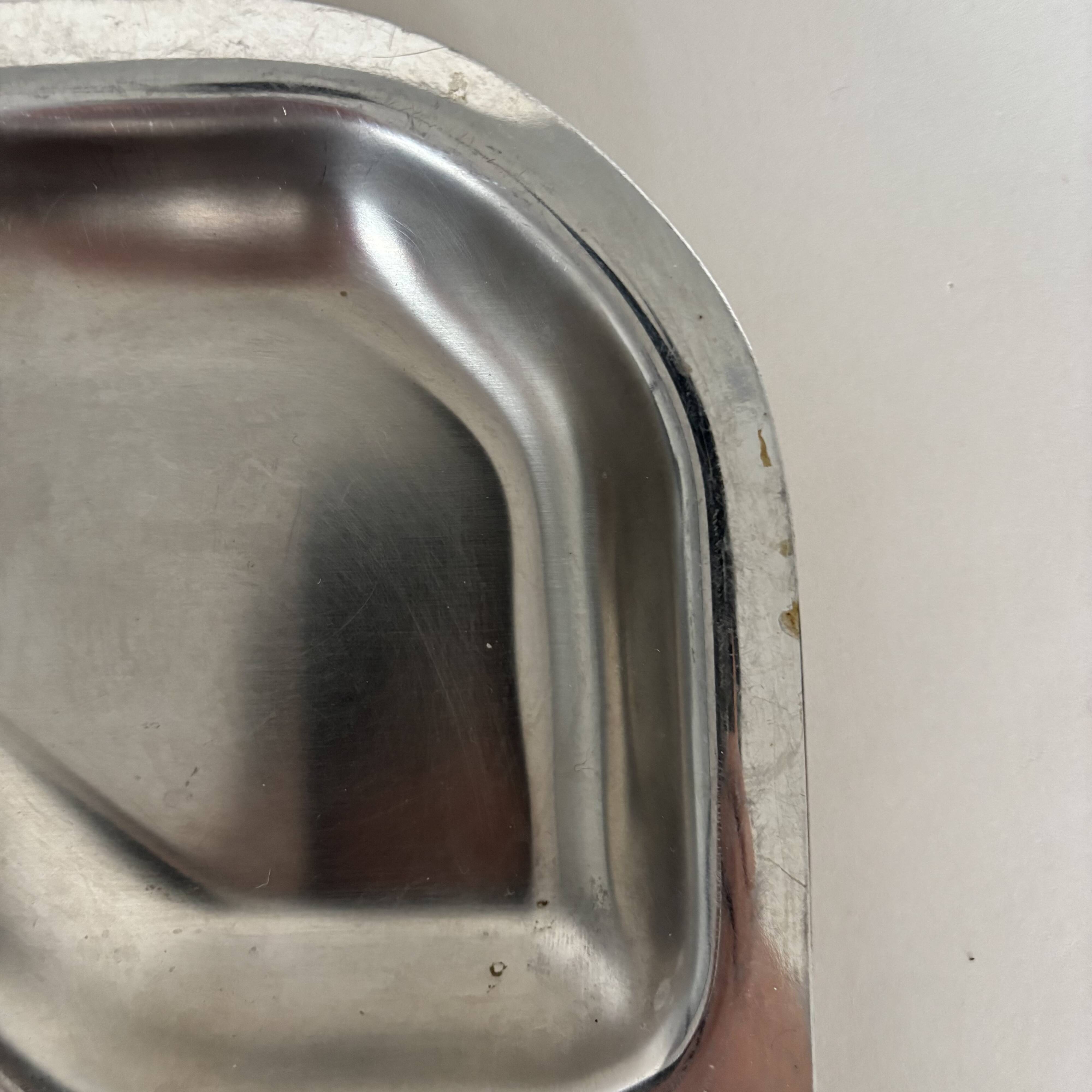 Vintage stainless steel plate