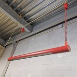 Vintage height adjustable red fluorescent tube lamp (Massive)