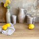 Speckled stoneware orangeade service signed FARAH (Vallauris, 19th century)