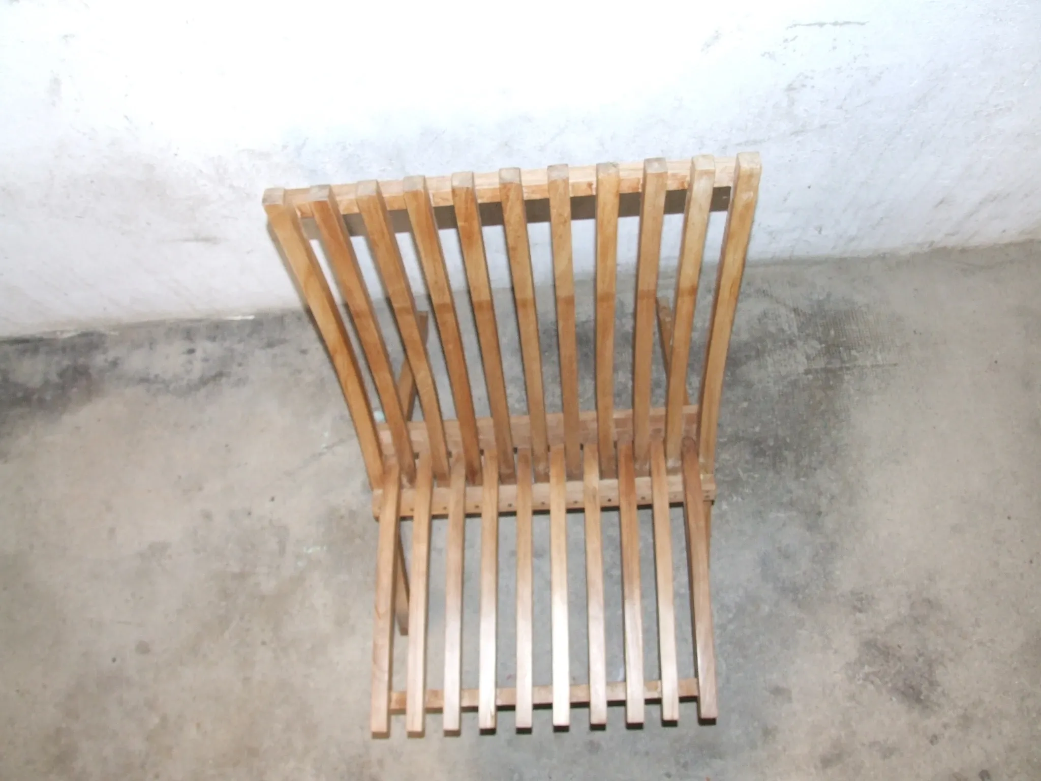 Chaise en teck pour extérieur et intérieur