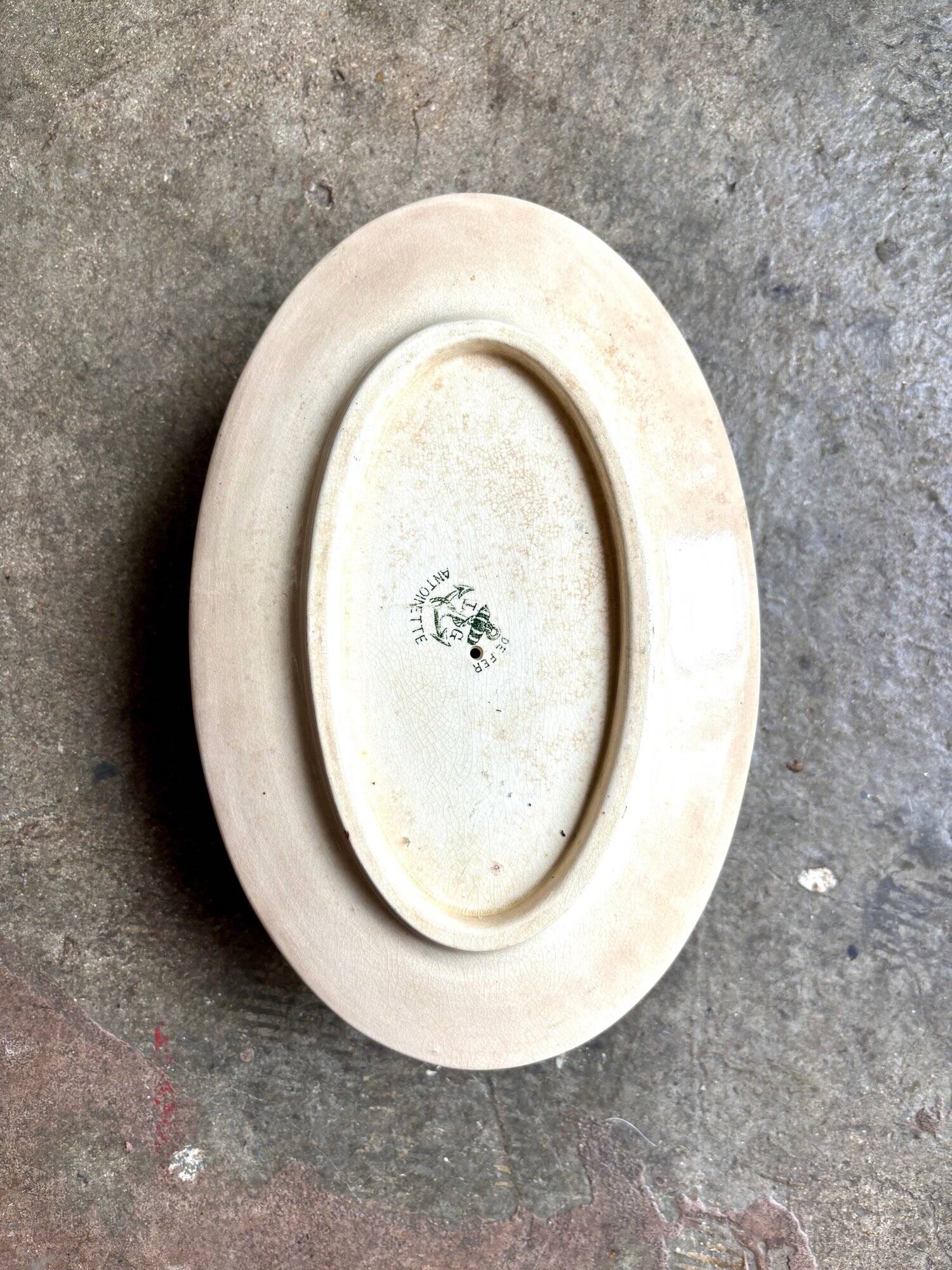 Clairefontaine iron earth gravy boat, “Antoinette” service