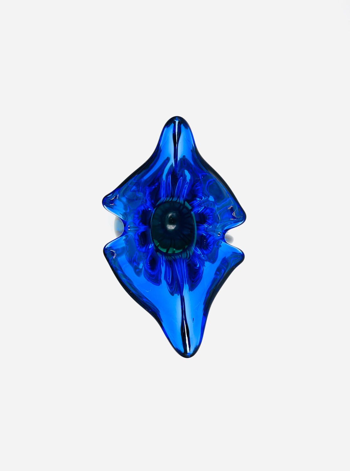 Large Murano Sommerso Vase 33cm - Cobalt Blue & Emerald - 2.8kg