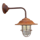 French Rusty Barn Lamp wall light