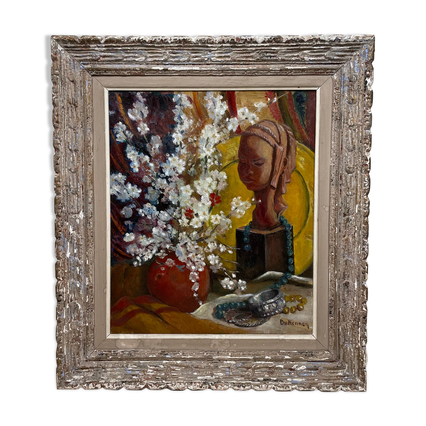 Still life with African sculpture