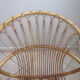 Adult rattan shell armchair from the years 60-70