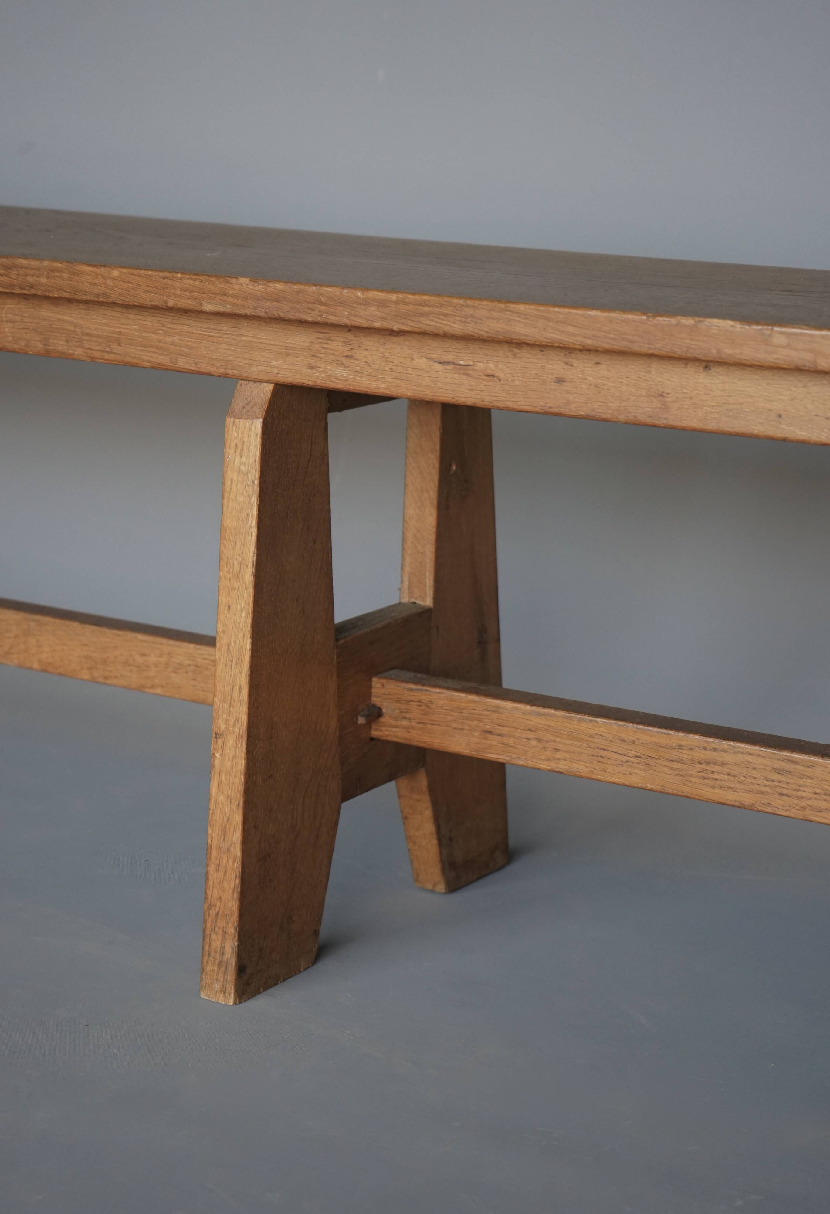 Dutch midcentury Bossche School long Bench