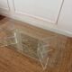 Table basse en Plexiglas et verre vintage 