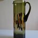 Modernist blown glass pitcher with geometric decoration 1970