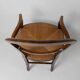 Vintage set of 2 Louis-Philippe armchairs from the 19th century, cherry wood chairs, hand-woven straw seats, antique Italian seat, elegant gift.