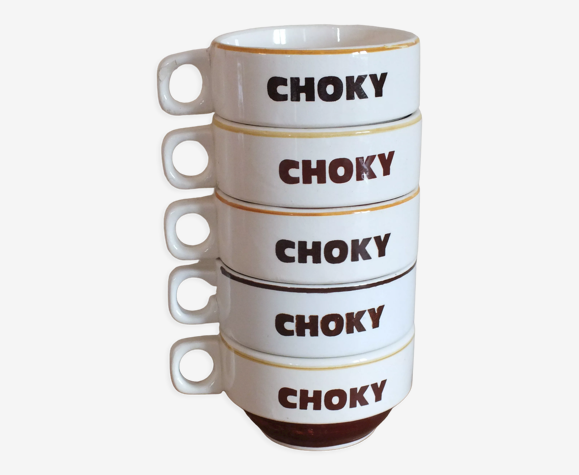 5 tasses à chocolat de bistrot - Publicitaires Choky