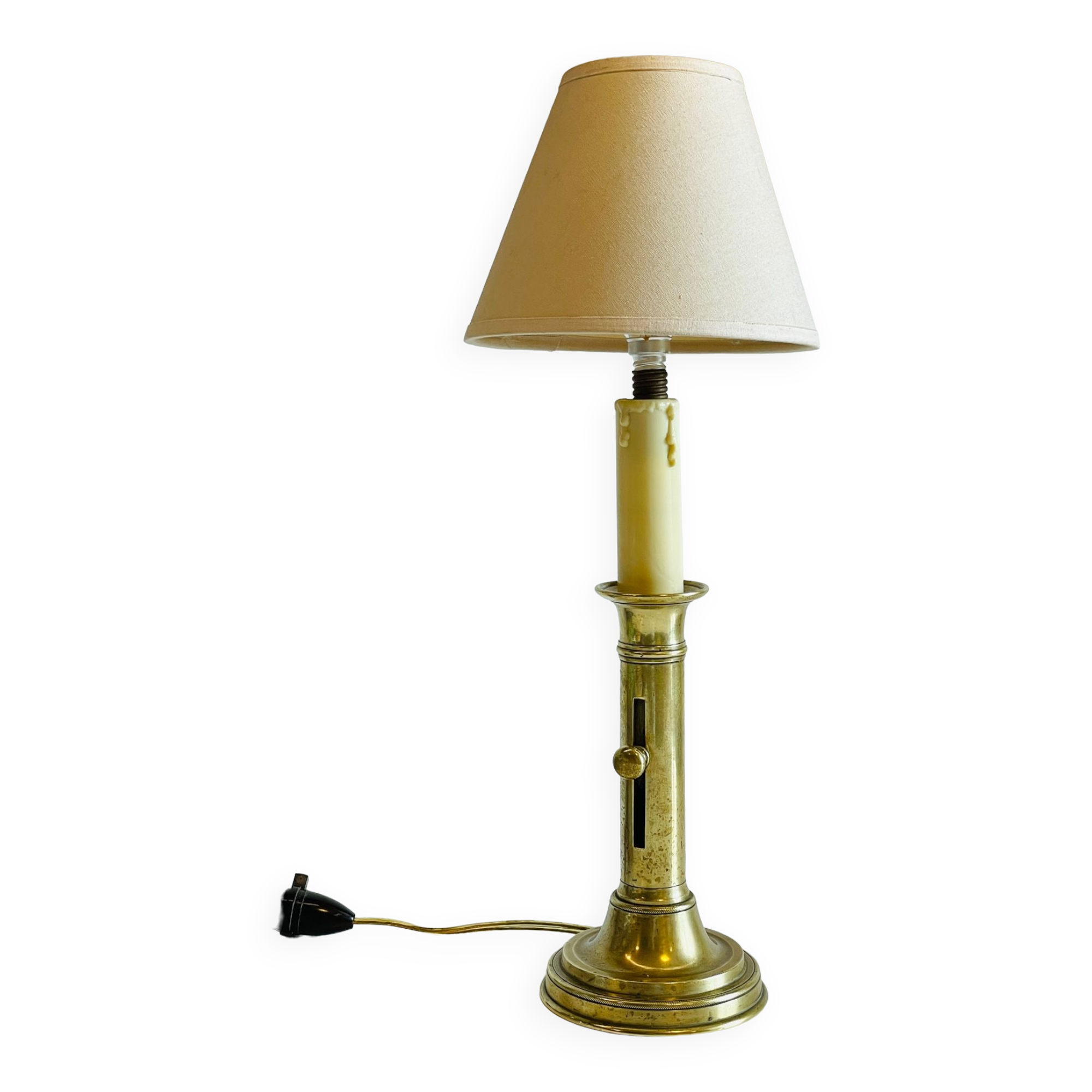 Bougeoir en laiton vintage 16 cm - Décoration