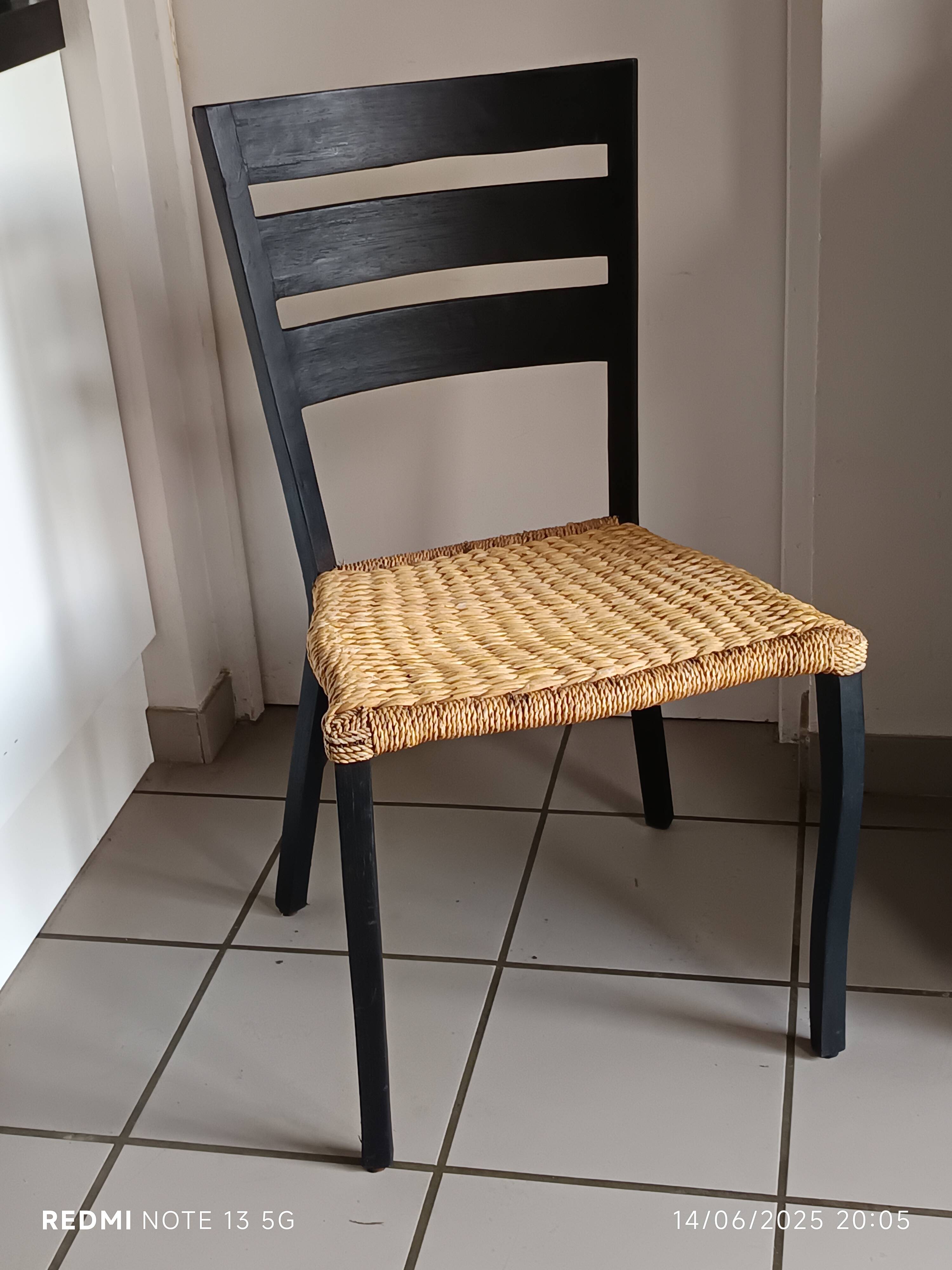 Italian designer rope chair in the Spinetto/Gio Ponti style