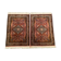 Pair of Persian Ghoum wool rugs 102x65cm