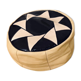 Moroccan pouf leather