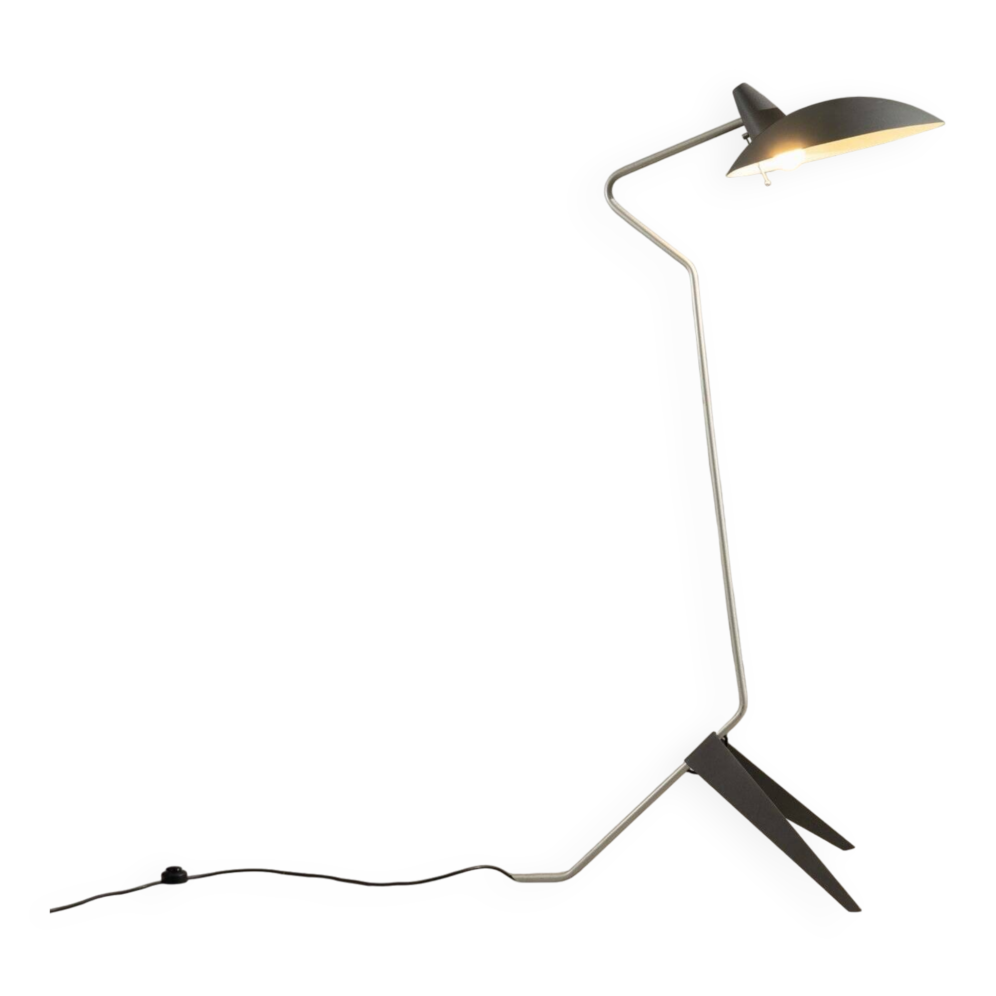 Mid Century floor lamp industrial design France 1980