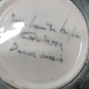 Vintage handmade dish/trinket bowl - signed Marie Louise Impe