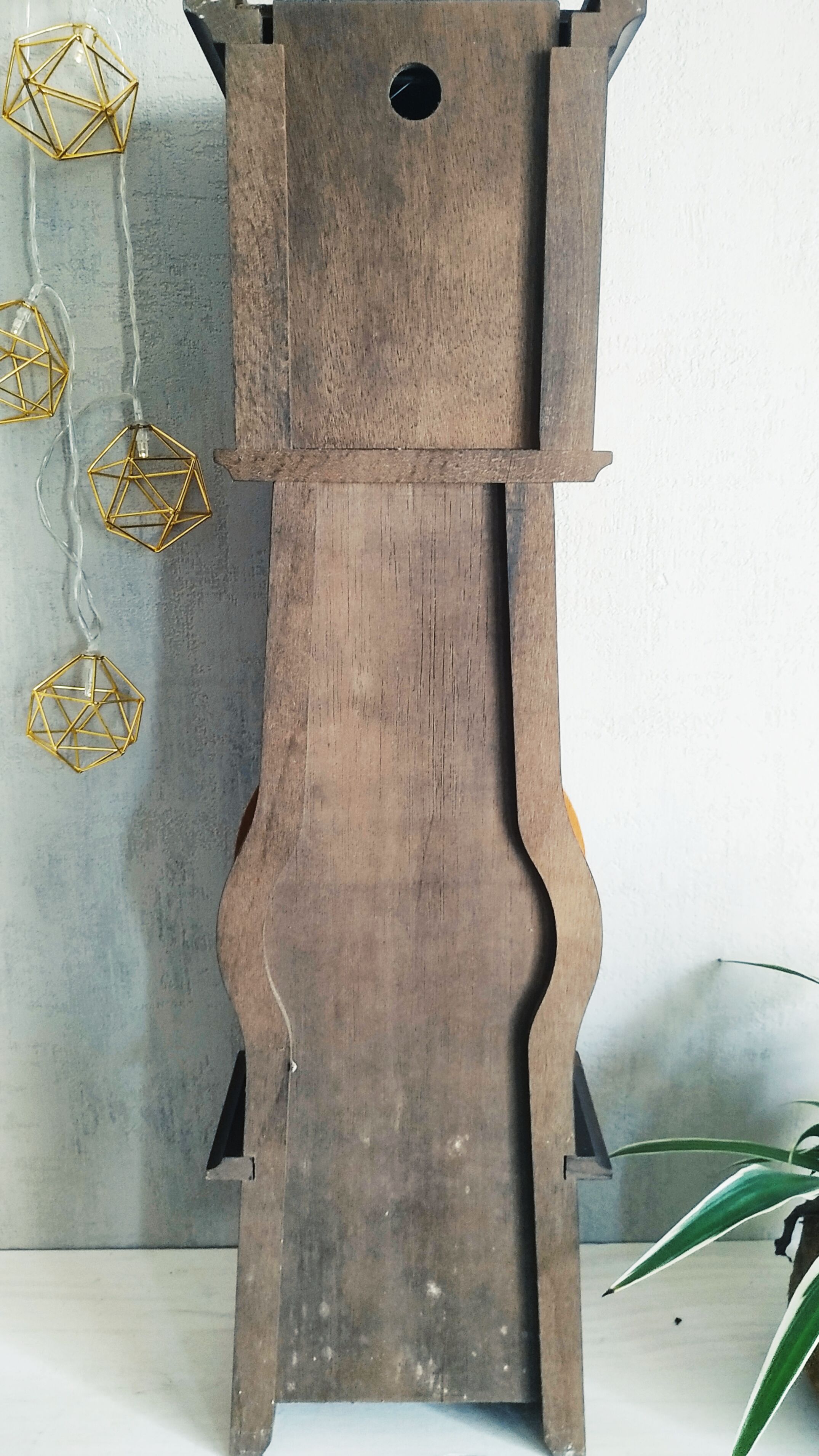 Horloge comtoise miniature en merisier