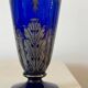 Vase en verre émaillé Art Nouveau.