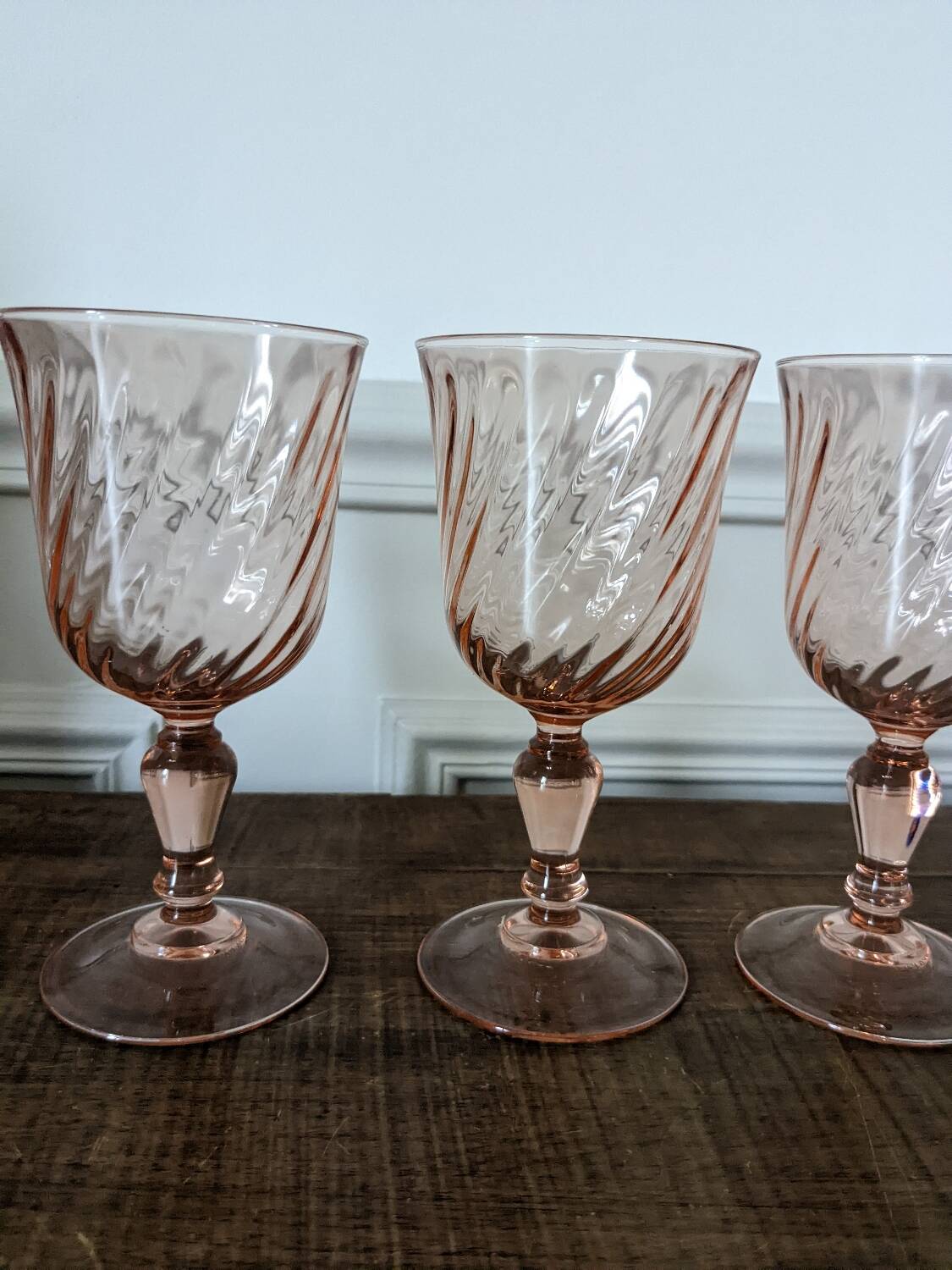 4 large Rosaline glasses