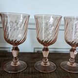 4 large Rosaline glasses